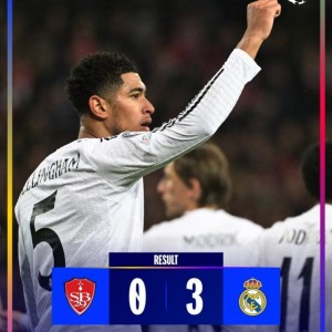 开云体育官网-【欧冠】皇马3比0客胜布雷斯特，罗德里戈梅开二度